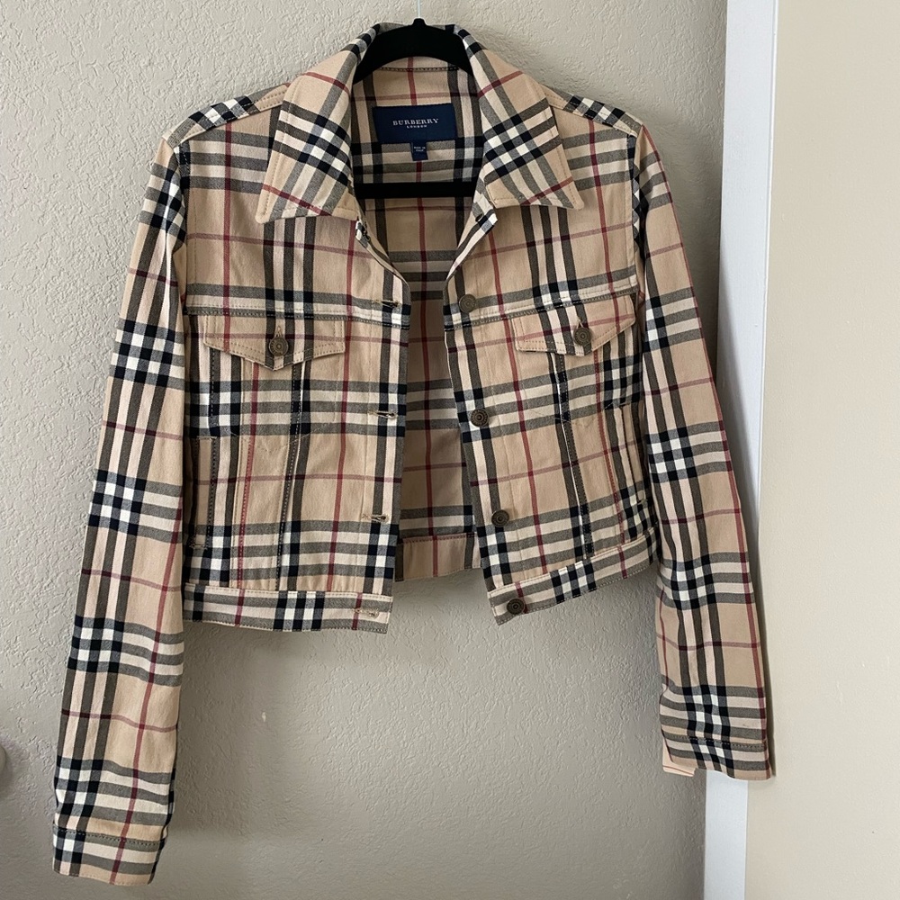 Burberry London Plaid Utility Jacket